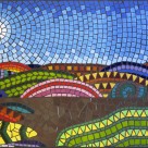 Lake baroon mosaic mural completed and grouted